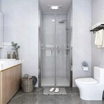 vidaXL Porte de douche ESG transparent 101x190 cm