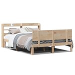 vidaXL Cadre de lit avec tête de lit sans matelas 160x200 cm