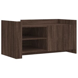 vidaXL Table basse chêne marron 100x50x50 cm bois d'ingénierie