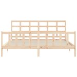 vidaXL Cadre de lit sans matelas 200x200 cm bois massif de pin