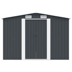 vidaXL Abri de jardin 257x298x178 cm Métal Anthracite