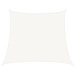 vidaXL Voile d'ombrage 160 g/m² Blanc 4/5x4 m PEHD
