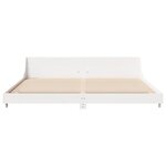 vidaXL Cadre de lit sans matelas blanc 200x200 cm bois massif de pin