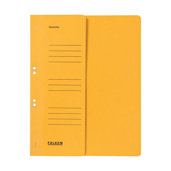 Chemise À Oeillet A4 1/2 Vd Bh - Jaune - X 50 - Falken