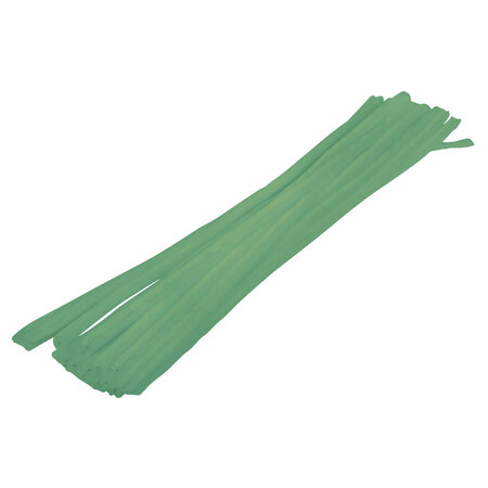 Chenille Filin Vert Ø 6 mm 30 cm 25 pièces