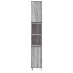 vidaXL Armoire de bain sonoma gris 30x30x190 cm bois d'ingénierie
