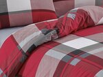 Parure de lit RIVER 240 x 220 cm - Rouge