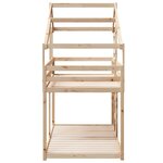 vidaXL Lit superposé sans matelas 90x190 cm bois de pin massif