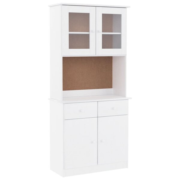 vidaXL Buffet ALTA blanc 77x35x165 cm bois massif de pin