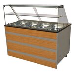 Buffet froid professionnel - de 3 à 5 gn 1/1 - combisteel - r290 - acier inoxydable1070 mm 1800x800x850/1350mm