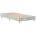 vidaXL Cadre de lit sans matelas gris béton 100x200 cm bois ingénierie