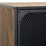vidaXL Meuble TV Marron rustique 105x36x47 cm Métal et MDF