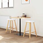 vidaXL Chaises de salle à manger 2 Pièces Naturel 46 x 37 x 63 cm