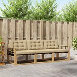 vidaXL Ensemble de canapés d'extérieur 3 Pièces Blanc et Beige