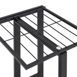 vidaXL Jardinière à 5 niveaux avec roues 44x23x100 cm Noir Fer