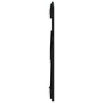 vidaXL Tête de lit murale Noir 108x3x60 cm Bois massif de pin