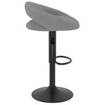 vidaXL Tabourets de bar lot de 2 gris clair velours
