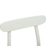 vidaXL Chaise de salle à manger 2 Pièces Blanc et Naturel