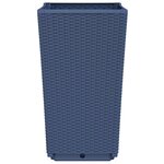 vidaXL Jardinières 4 Pièces bleu gris 32 5x32 5x57 cm PP