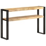 vidaXL Table console 120x30x75 cm Bois de manguier brut