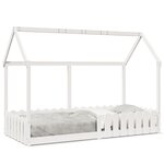 vidaXL Cadre de lit d'enfants forme de maison 90x200cm bois massif pin