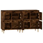 vidaXL Buffets 2 Pièces chêne fumé 60x35x70 cm bois d'ingénierie