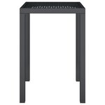 vidaXL Table de jardin anthracite 50x50x72 cm acier