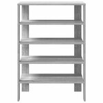 vidaXL Étagère à chaussures sonoma gris 61x32x87 5 cm bois ingénierie