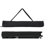 vidaXL Lits de soleil pliants avec sacs de transport 2 Pièces Noir Tissu Oxford 600D