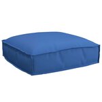 vidaXL Set de coussins de palette 2 Pièces Bleu royal 50 x 50 x 12 cm