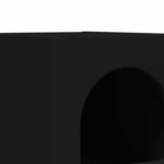 vidaXL Table de chevet Noir 29 5 x 33 5 x 50 cm Bois d'ingénierie