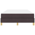 vidaXL Lit à ressorts Marron 120 x 190 cm Tissu et Bois d'ingénierie