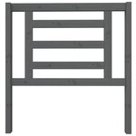 vidaXL Tête de lit Gris 96x4x100 cm Bois massif de pin