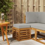 vidaXL Banc de Jardin Bois d'Acacia Massif Naturel