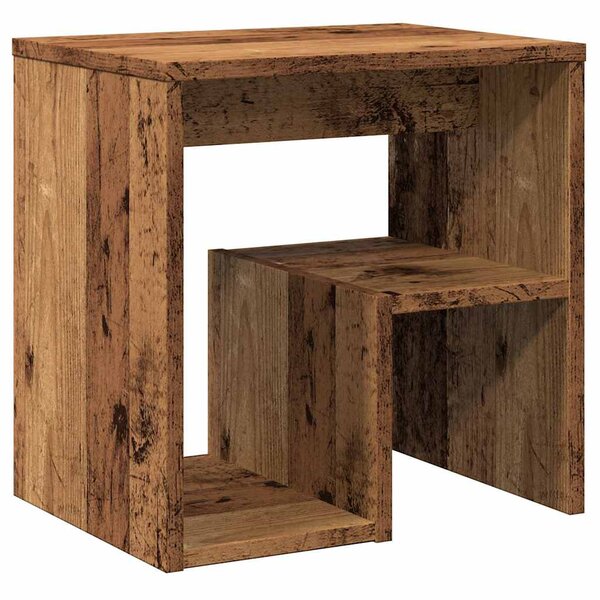 vidaXL Table de chevet vieux bois 40x30x40 cm bois d'ingénierie