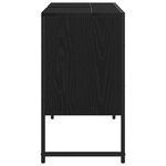 vidaXL Meuble sous lavabo salle de bain Chêne Noir 80x33x60 cm Bois d'ingénierie