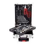 Jeu de douilles finition polie chromée 90 pièces 1/4" + 1/2"