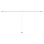 vidaXL Auvent automatique capteur de vent LED 600x350 cm Bleu et blanc