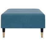 vidaXL Repose-pied bleu 77x55x31 cm velours