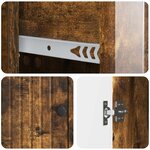 vidaXL Buffet Chêne fumé 66 x 34 5 x 90 cm Bois d'ingénierie