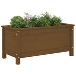 vidaXL Jardinière marron miel 82 5x40x39 cm bois massif de pin