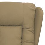 vidaXL Fauteuil Cappuccino Similicuir
