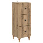 vidaXL Armoire à tiroirs 33 x 34 5 x 90 cm Bois d'ingénierie