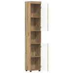 vidaXL Ensemble d'armoire de salle de bain TULUM Chêne artisanal