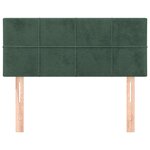 vidaXL Tête de lit Vert foncé 90x5x78/88 cm Velours