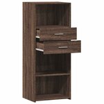 vidaXL Buffet haut chêne marron 50x42 5x124 cm bois d'ingénierie