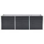 vidaXL Lit surélevé de jardin Anthracite 240x80x77 cm Acier galvanisé
