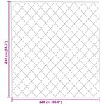 vidaXL Duvet d'hiver Vert 220 x 240 cm Microfibre