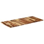 vidaXL Dessus de table 140x60x(2 5-2 7) cm Bois massif d'acacia