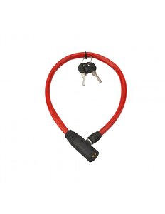 THIRARD - Antivol à clé Twisty câble acier vélo 5mmx0.5m 2 clés - THIRARD